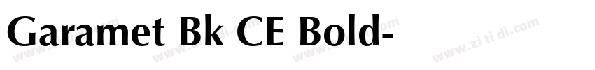 Garamet Bk CE Bold字体转换
